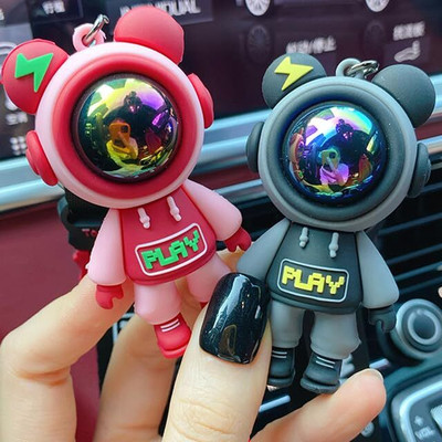 Vadhavan 3D Astronaut Space Silicone Rubber Keychain with amazing belt or ribbon Key Chain