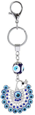 GKM Peacock Dancing Evil Eye premium quality keychain Key Chain