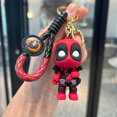 posxo Perfect Cute | Anime | Silicon 3d (Pack of 1) Rubber Red Man Key chain Key Chain