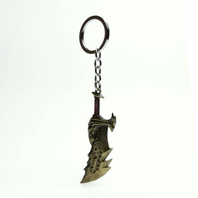Daiyamondo God Of War Ragnarok Kratos Weapon Blade Of Choas Metal Keychain Sword Key rings Key Chain