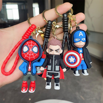 Star Work 3D Silicone Pack Of 3 High-Quality PVC Material Keychain for Boys and Girls Key Chain