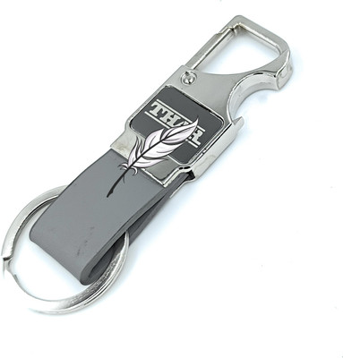 Sbb Novelty Premium Zinc Alloy Hook Locking Heavy Metal ring for Bikes,Cars Grey Colour th@₹ Key Chain