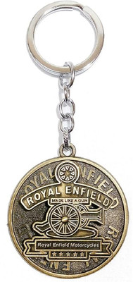 ROADWAY Rotating Keychain Compatible With Royal Bullet Classic Bike & Cars & Home Etc Key Chain