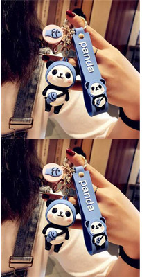 gtrp Cute 3D Panda Keychain With Charm Key Chain