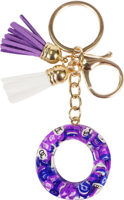 CRAFT STUDIO Fruit slices Resin Alphabet O Initial letter keychain for Boys & Girls Key Chain