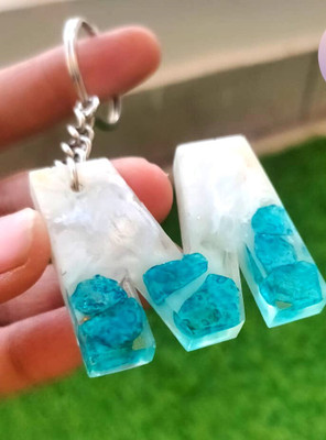sreearts m letter keychain Key Chain