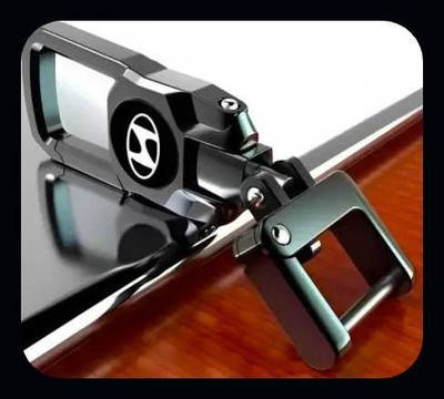 Dashify Premium Quality 360 Degree Rotating - Heavy Metal body For Hyundai Cars_ak71 Key Chain