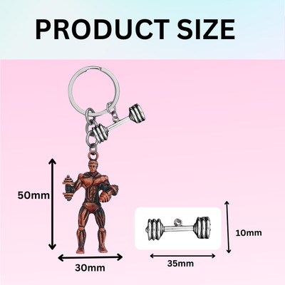 Shiv Jagdamba Fitness Gym Keychain Bodybuilder Motivational Workout Keychain SKeyCom202491 Key Chain