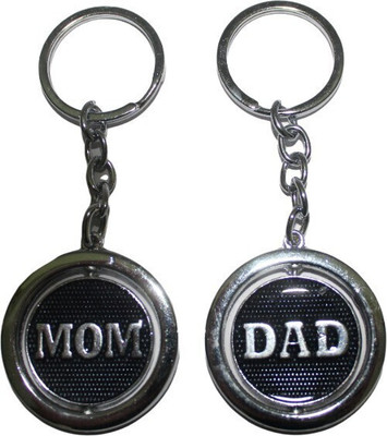 MAG BEE MOM & DAD revolving/rotaing metal - 2 Pcs-kC130 Key Chain