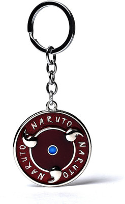 Daiyamondo Naruto Eye Of Sharingan Sasuke Uchiha Rotating Metal Keychain Key Chain