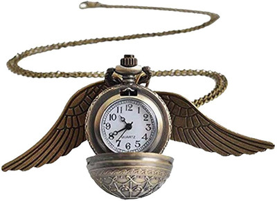 gtrp Harry Potter Golden Snitch Ball with Wings Necklace Pendant Pocket Watch New Key Chain