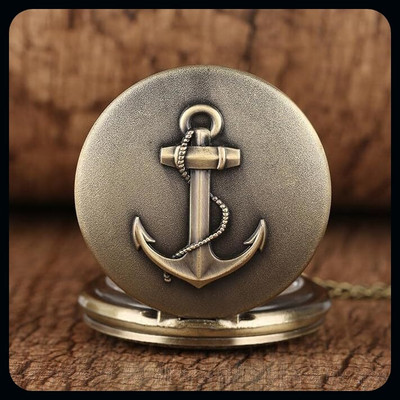 gtrp Keychain-HUNTER-ANCHOR Metal pocketwatch Numeric Clock dial Keychain Key Chain