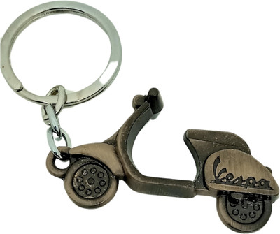 ChalleWale Vintage Classic Scooter in Copper Finish–Timeless Charm for Scooter Enthusiasts Key Chain