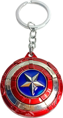 SCO Avengers Captain America Shield Spinning Key chain & Key Ring|Perfect Gift Key Chain