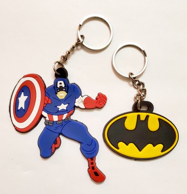 ShopTalk Captain America with batman Key Chain