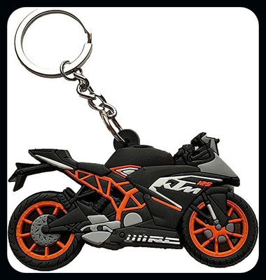 gtrp Keychain-Doublesided Rubber KTM RC 125 Bike Premium Quality Key Chain Key Chain