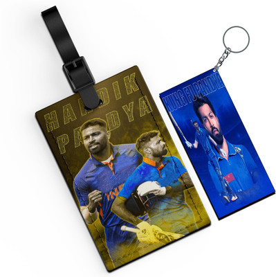 Morons Stylish Hardik Pandya Luggage Tag And Key Chain