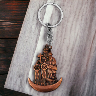 Shiv Jagdamba Religious Jesus Virgin Mary Charm Catholic Keychain ShivKey202416 Key Chain
