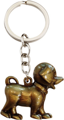 BLESSINGS Dog Bronze Effect Plastic Key Chain