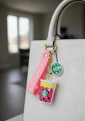 KOMAL CREATIONS Starbucks bubble tea Key Chain