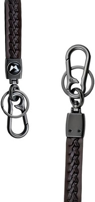 LK TRD L.K. Premium Braided Leather Keychain for Car, Bike & Home Keys (Pack Of 1) Key Chain