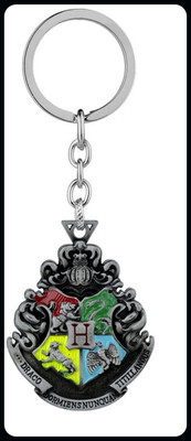 gtrp Keychain-Harry Potter Movie College Logo Metal Key Chain