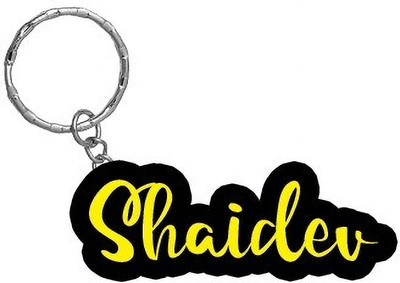 SY Gifts Shaidev Name Black Yellow Name Keychain Key Chain