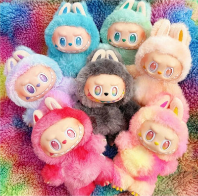 KELOSK Bunny Labubu Doll Keychain Soft Labubu Action Figure Toy Stuffed Labubu Doll Toy Key Chain