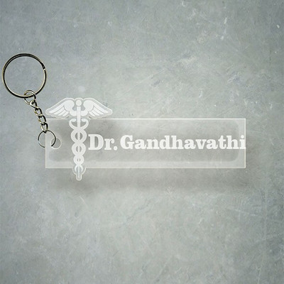 SY Gifts Doctor Logo Desigh With Gandhavathi Name Key Chain