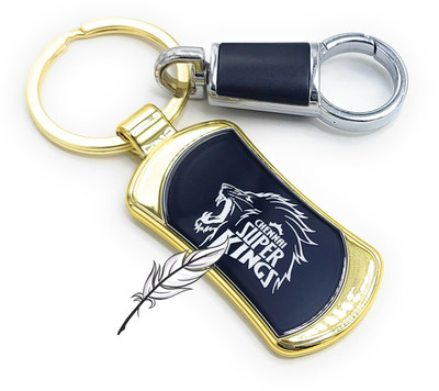Jdp Novelty Premium Quality Metal Keychain with Hook. For Boys/Girls.(Cricket)Chennai Key Chain