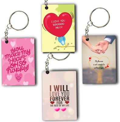 ASvik Creation Love-9 Valentine's Day Keychain Set: 8-Piece Romantic Gift for Him & Her Key Chain