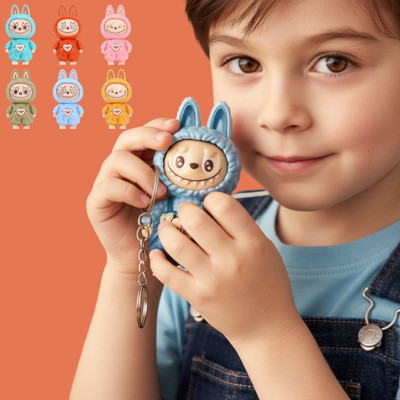FlyTouch Adorable Labubu Character Keychain for Bags, Cars, and Key Holders Key Chain