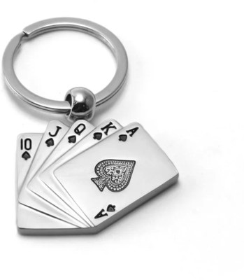 csp keychain House playing card desk metalic key chain Key Chain