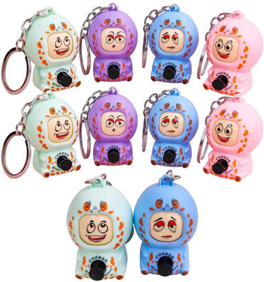 AMANVANI Face Shape Keychain for Kids, keychain for Bikes and Cars, Birthday Return Gifts Key Chain