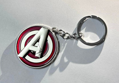 SHRI JI Premium Metal Avengers A Keychain Rotating Keychain Key Chain
