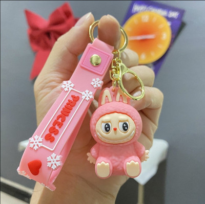 MSVTRADESS Labubu Keychain For Kids & Adults (Labu Co-ke Version)multiclor Key Chain