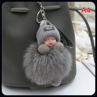 gtrp Soft Toys Sleeping Baby Doll Plush Nipple Doll Key Chain Soft Toy C-A Key Chain