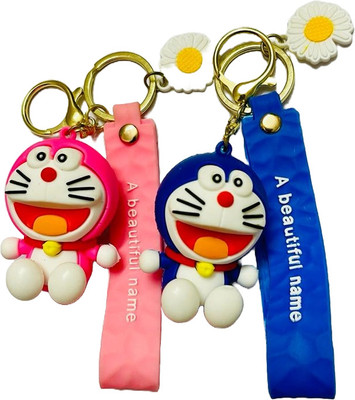 GKM Cute Doremon high quality combo set keychain for gifting/cars/bikes Key Chain