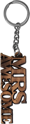 FRONTEX Mrs Awesome | Keychain for a Special Person in your Life | Made of Metal Key Chain