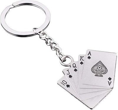 GKM Stylish Playing Cards metal premium quality keychain Key Chain