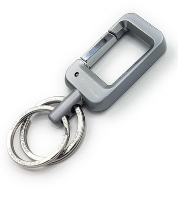 REVANA Universal Keychain with Metal Carabiner Clip & Double Key Rings Key Chain