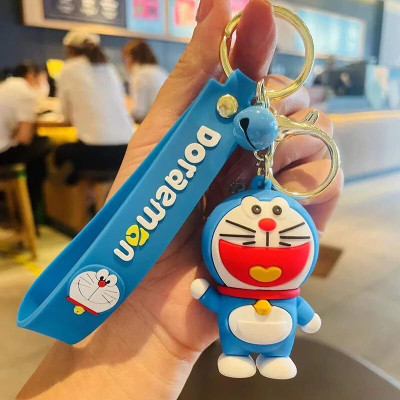 INDIANA HUDA Doremon Cartoon Cute 3D Keychain | Strap Charm & Hook Anime & Cartoon Key Chain