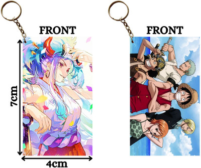 Hariyaali Enterprises LLP One Piece YAMATO'S HEART SO BIG LUFFY START THE CREW Unique Style 2 pcs Combo Key Chain