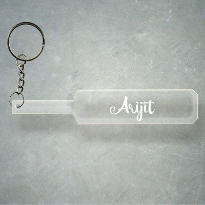 SY Gifts Cricket Bat Logo Design With Arijit Name Key Chain