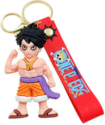 PEARLISH Premium Quality Luffy Anime 3D Keychain Key Chain