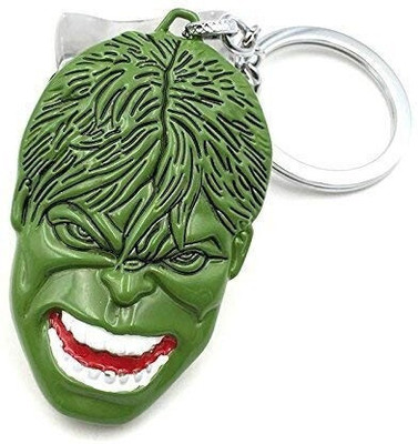 Jainjon Character Hulk Face Green Keychain For Avengers Fan Key Chain