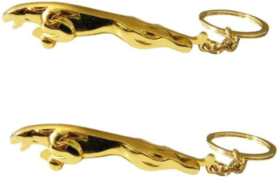 JAINSON MARTIN Combo of Two Golden Color Jaguar Key Chain Key Chain