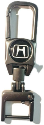 SHRI JI Premium Metal Honda Keychain with classic Hook Key Chain
