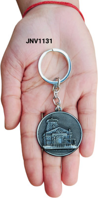 JNV Combo of Shree Kedarnath Dham Mandir 3D keychain (Pack Of 1) (Grey) Key Chain