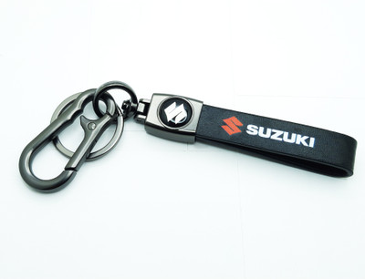 Daiyamondo Suzuki Stylish Leather Stripe keychain .best quality leather keychain Key Chain